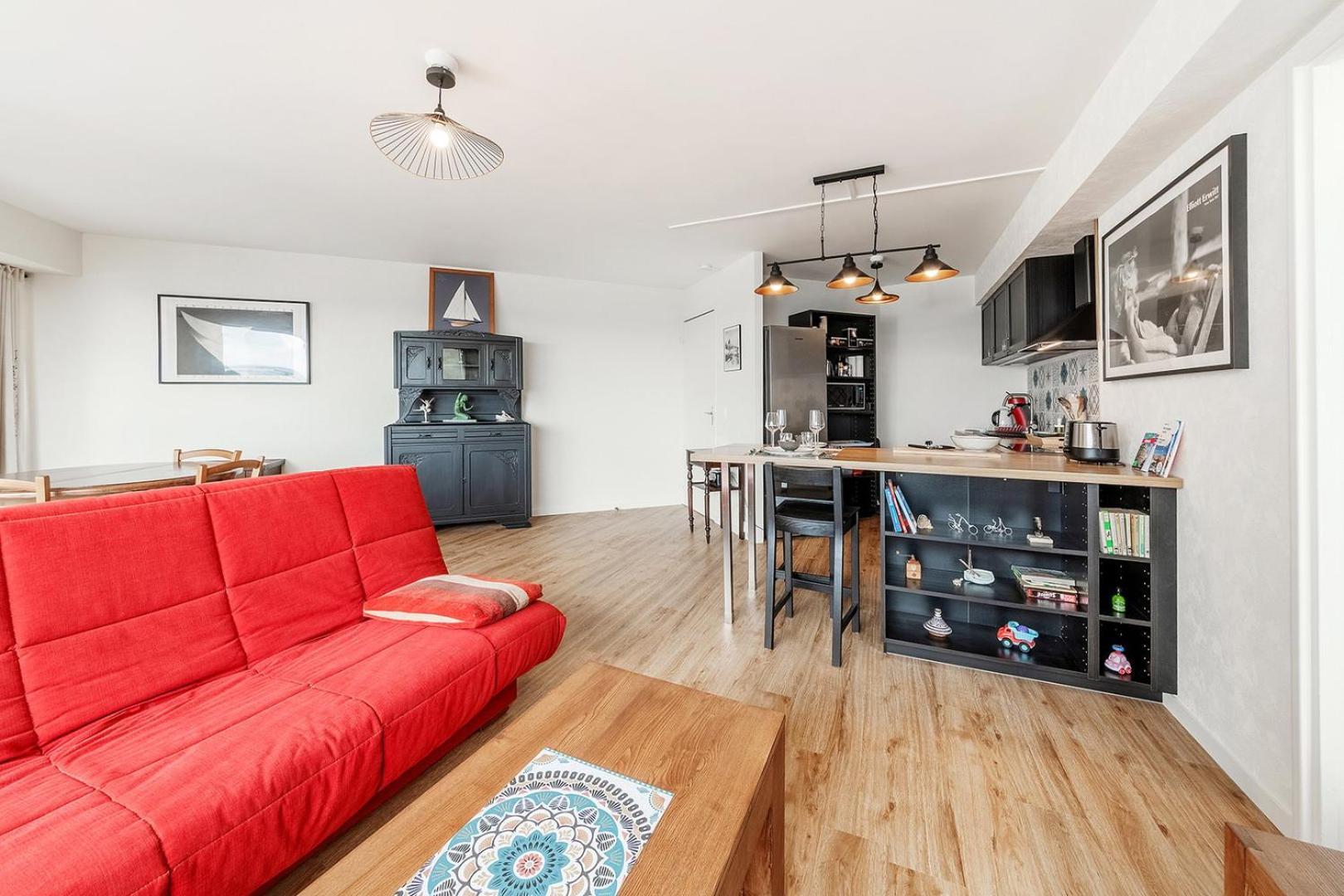 Appartement Bellevue, T2, Terrasse & Parking
